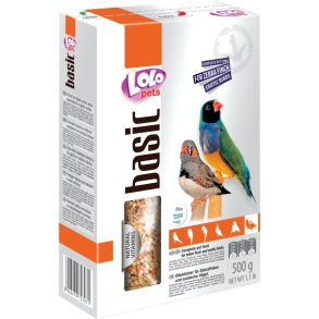 Foder t/Zebrafinker og eksotiske fugle, 500g