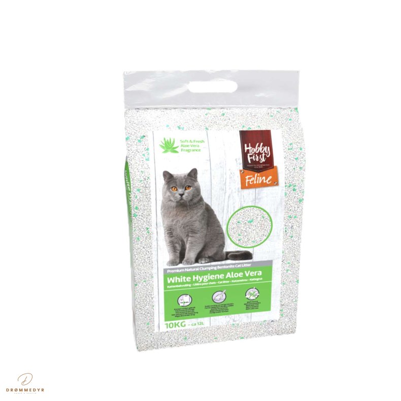 Hobby First feline kattegrus m. aloe vera 10 kg.