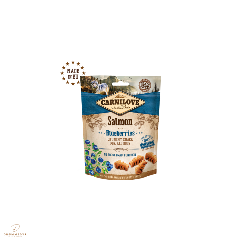 Carnilove Godbidder Crunchy Snack Laks &amp; Blbr 200 g