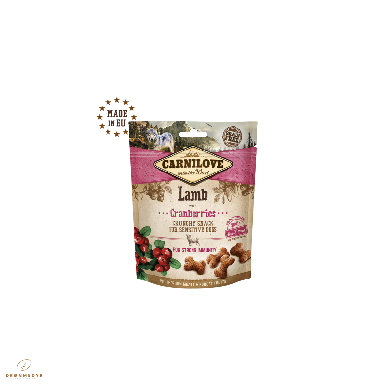 Carnilove Godbidder Crunchy Snack Lam &amp; Tranebr 200 g