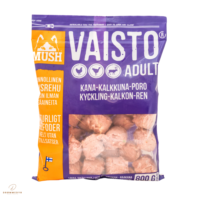 MUSH - Kalkun Kylling Rensdyr 800 Gram