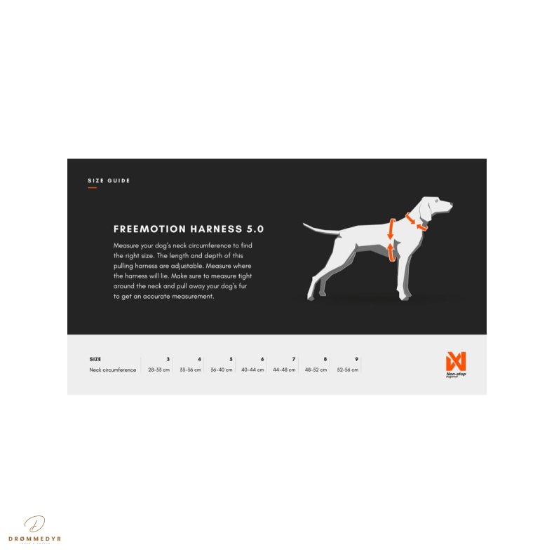 Non-Stop Sele Freemotion 5.0 sort/orange, 8