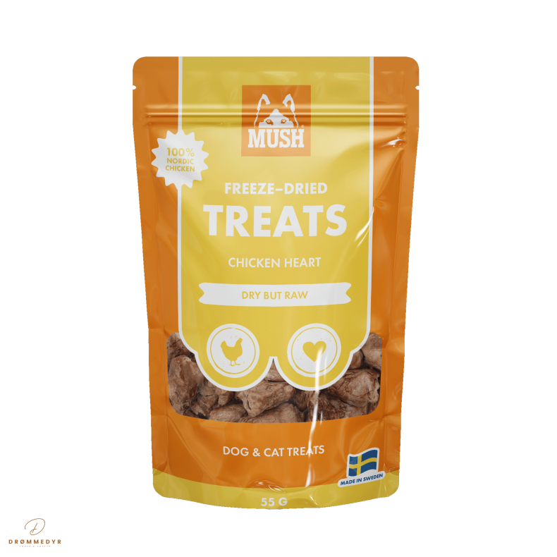 MUSH Treat Kyllingehjerter 55 Gram