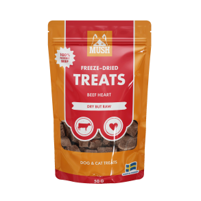 MUSH Treat Oksehjerte 50 Gram