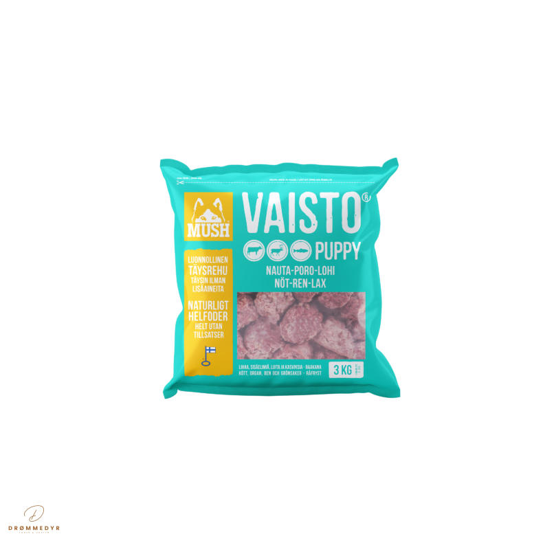 Mush Puppy - Okse, Rensdyr, Laks 3 Kg